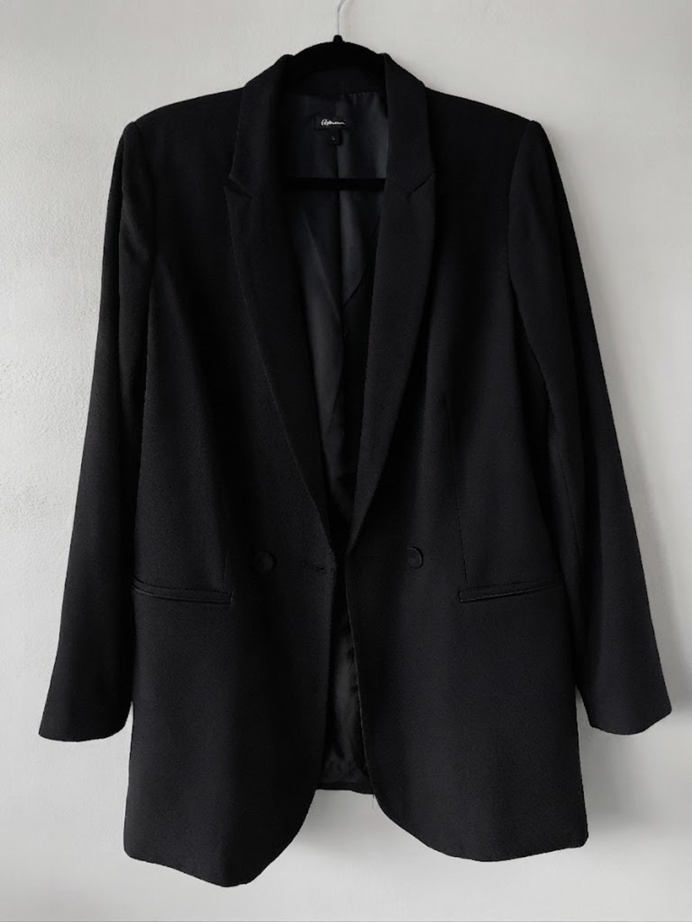 Reitmans Black Tailored Blazer women’s Jacket size 12 long coat business casual